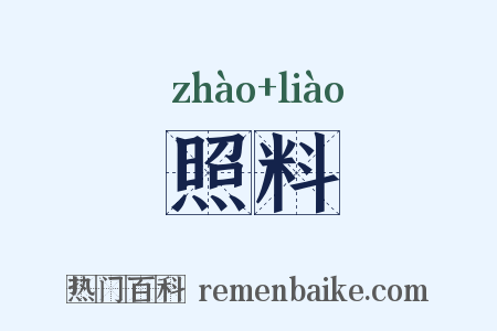 照料是什么意思的图片